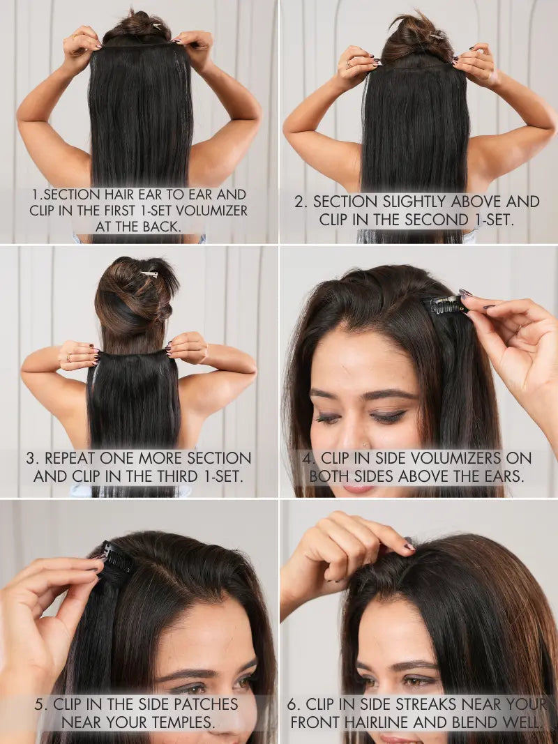 7 Set Clip In Extensions