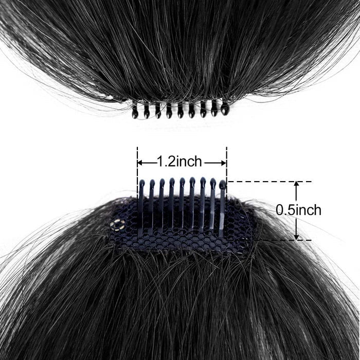 2 Clip Volume Boosting Topper | 100% Human Hairs | 6 Months Hair Warranty